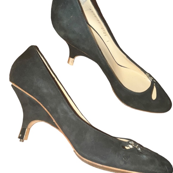 Giuseppe Zanotti suede court kitten heels size 37 - Picture 6 of 7